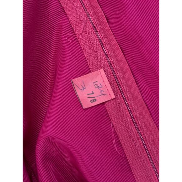 Vtg Fuchsia Off-Shoulder Cupid Bow Midi Length Formal Ball Gown Disney Princess - Picture 8 of 15